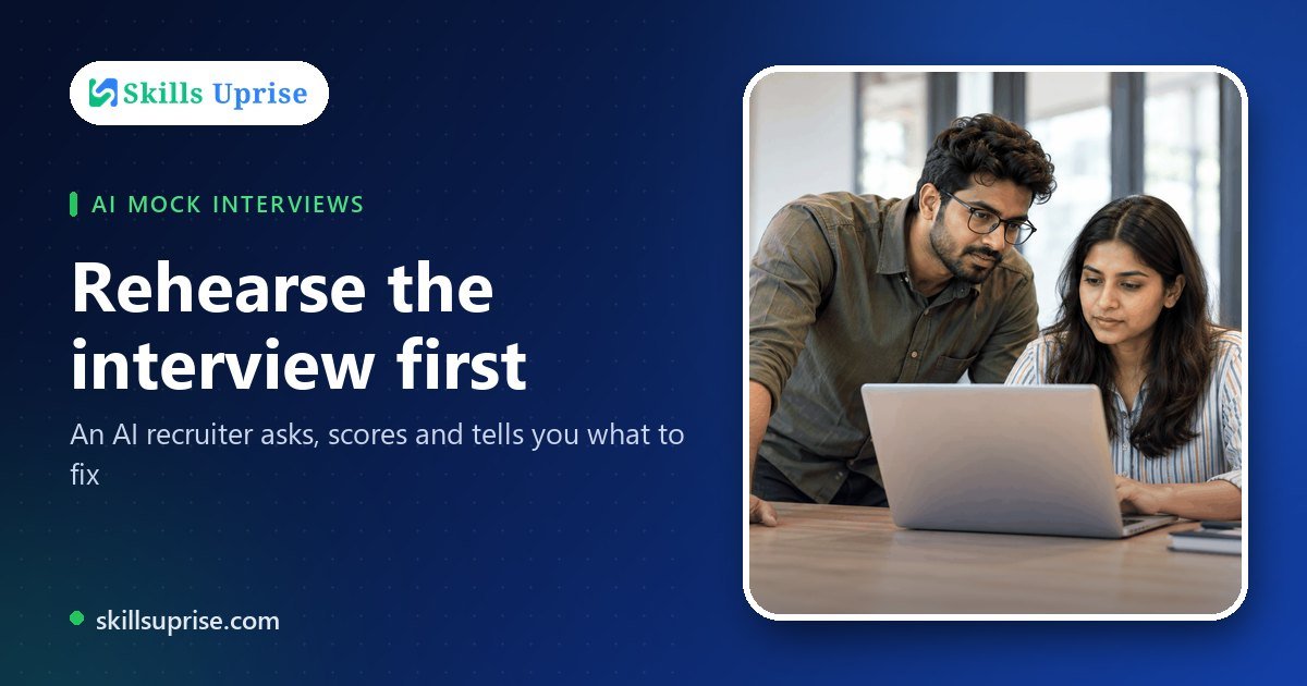 Rehearse the interview first | Skills Uprise