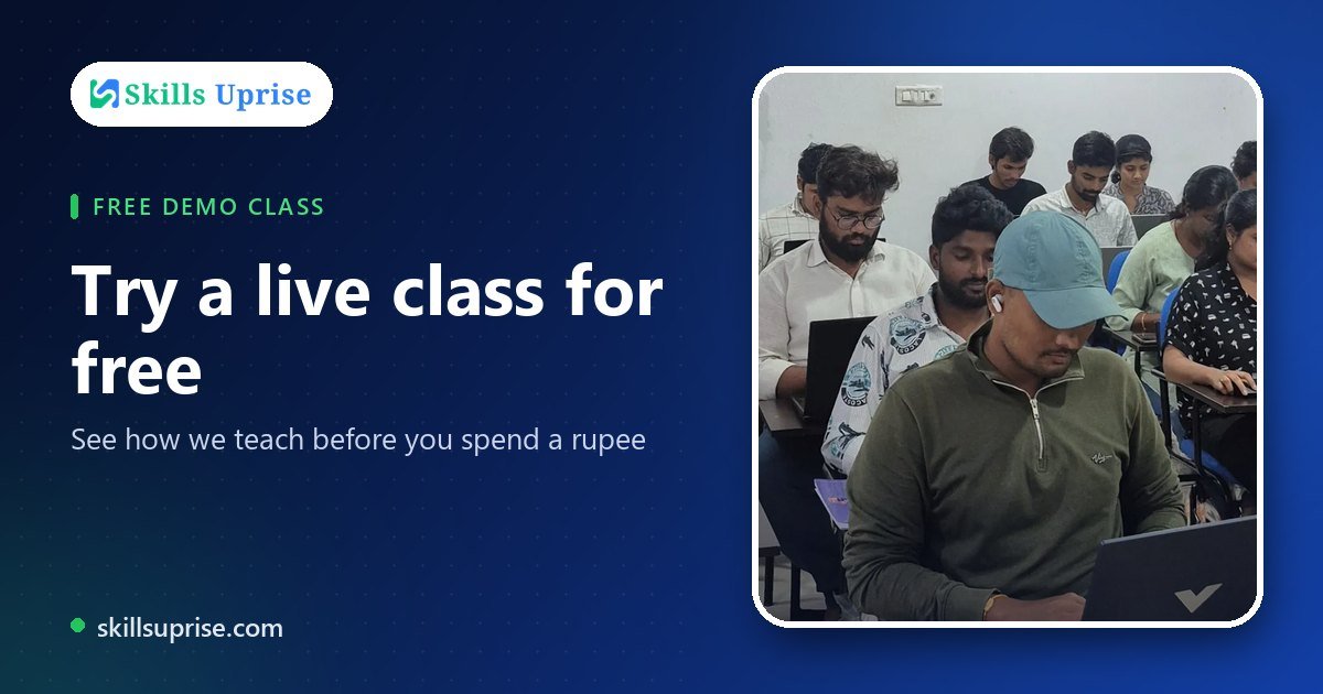 Try a live class for free | Skills Uprise