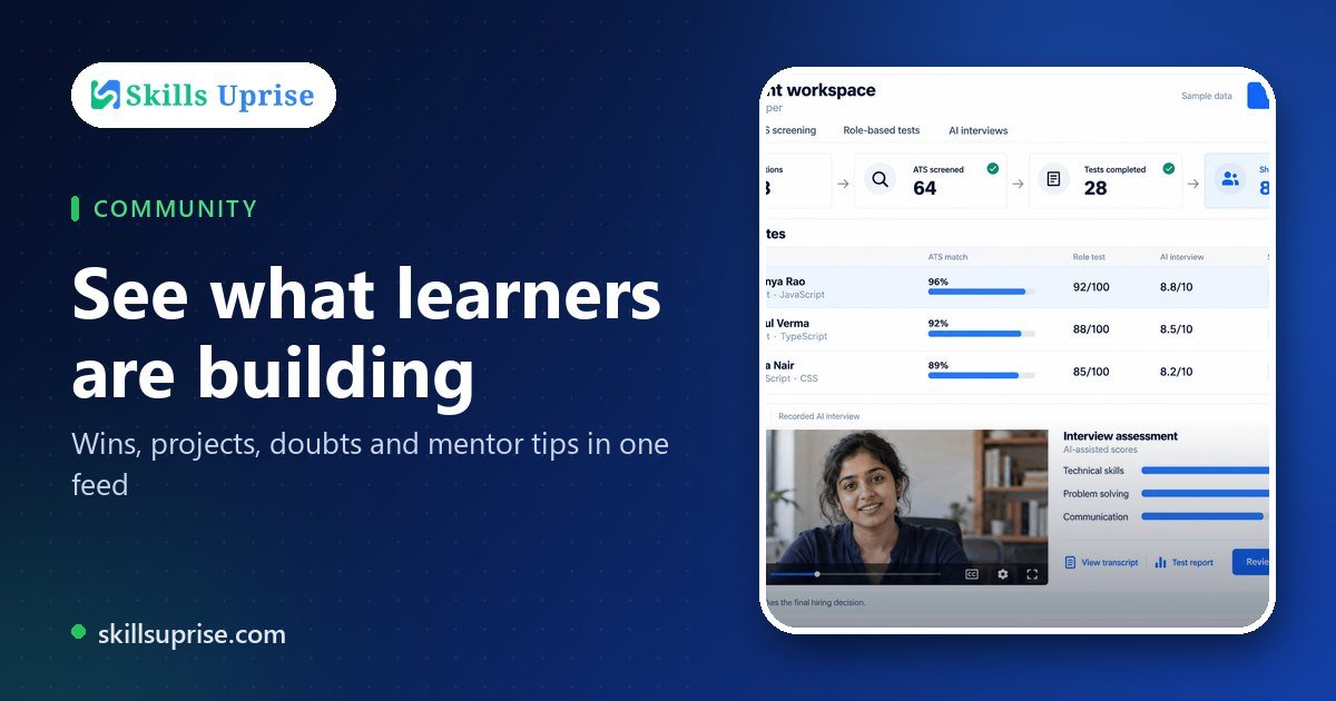 See what learners are building | Skills Uprise