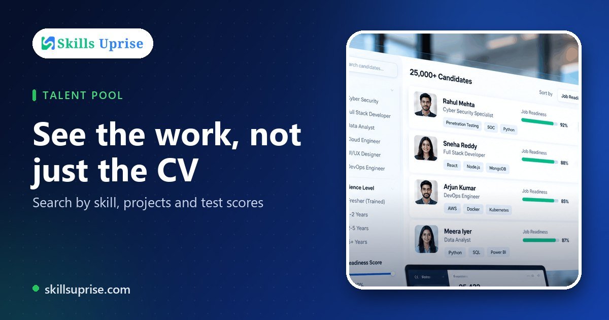 See the work, not just the CV | Skills Uprise
