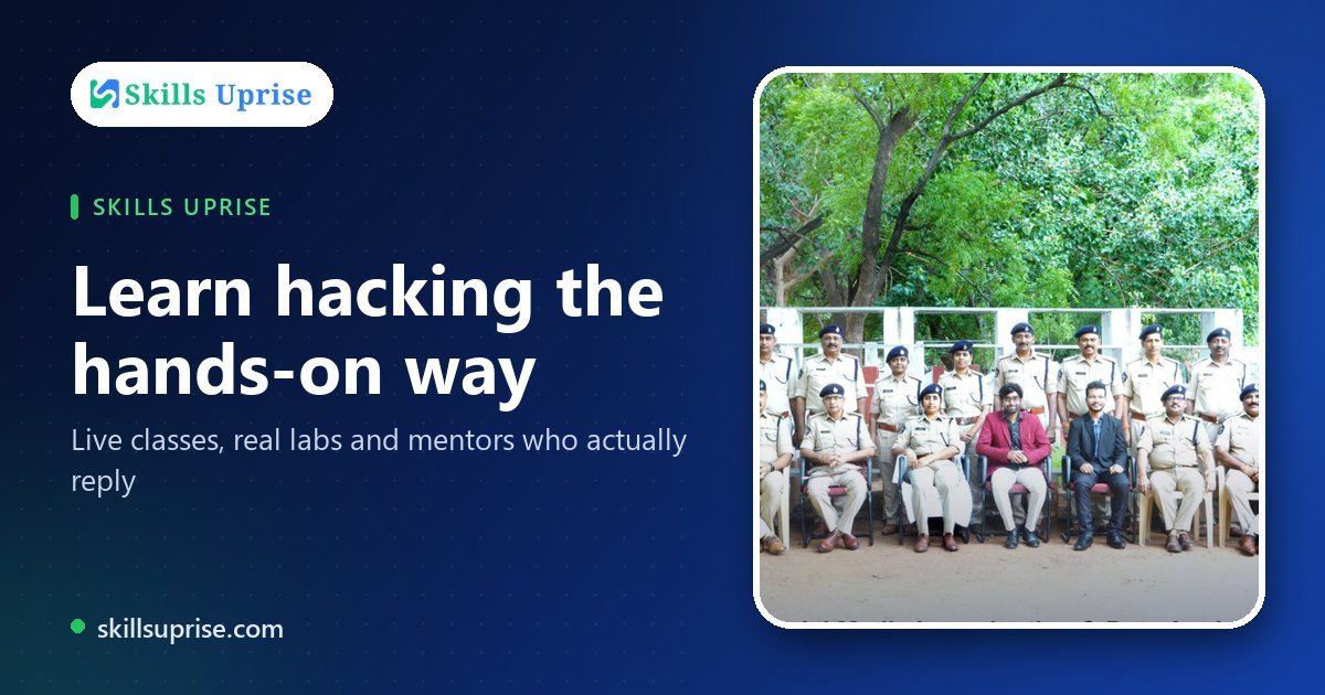 Learn hacking the hands-on way | Skills Uprise