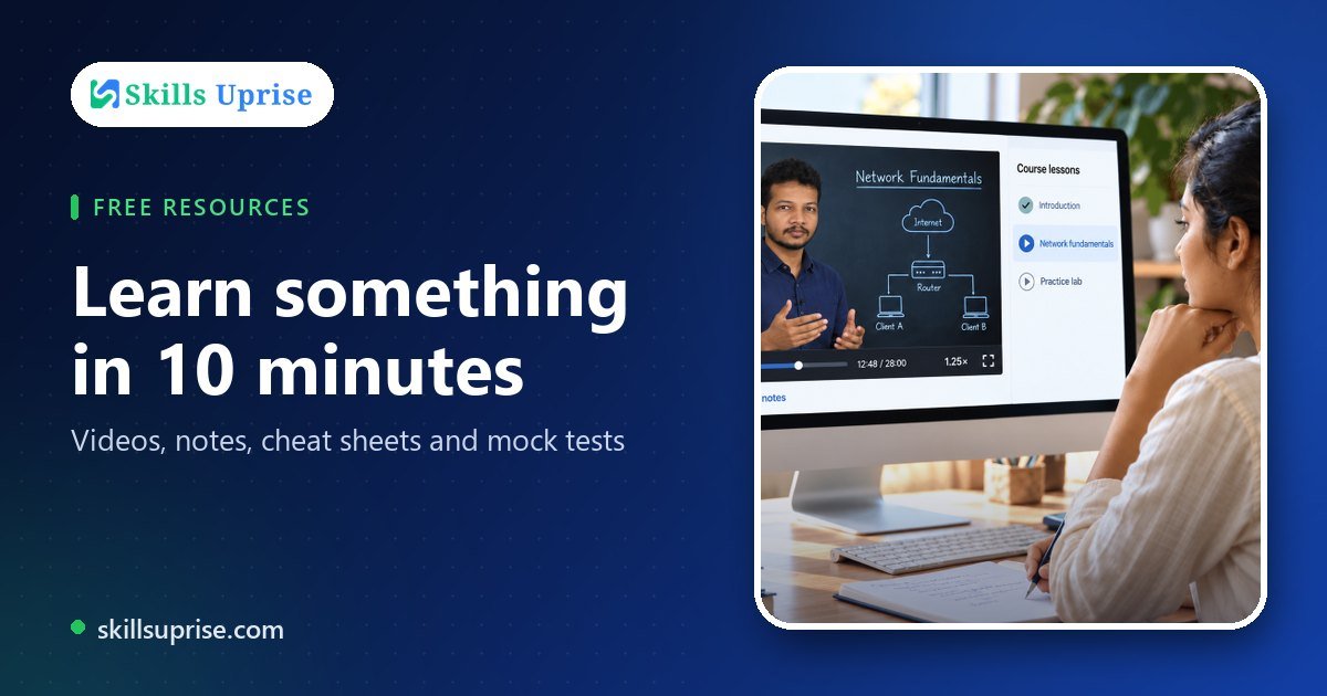 Learn something in 10 minutes | Skills Uprise