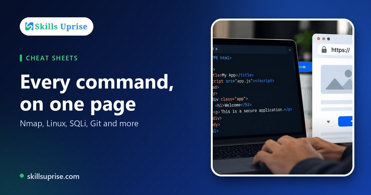 Every command, on one page | Skills Uprise