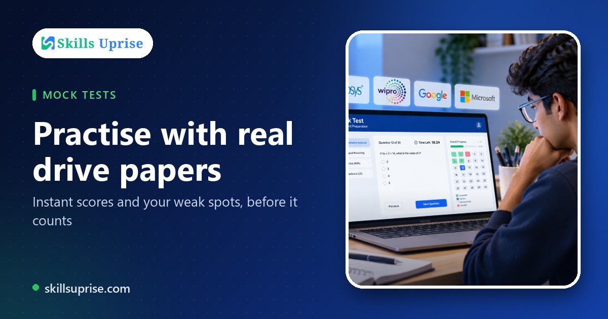 Practise with real drive papers | Skills Uprise