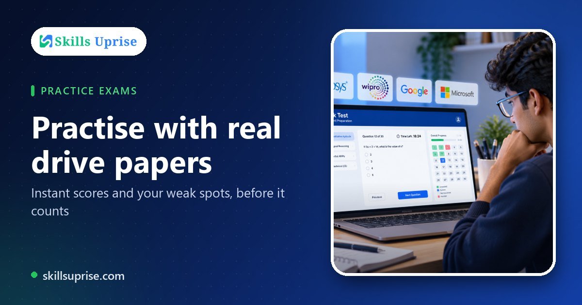 Practise with real drive papers | Skills Uprise